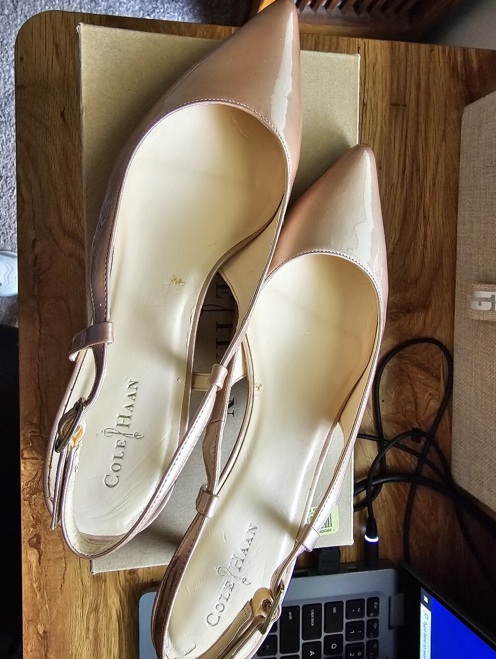 Cole Haan Sling-back Kitten Heel Pumps - Picture 4 of 7
